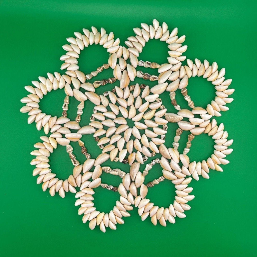 Vintage Puka Shell Trivet Hawaiian Seashell Hot Plate Coastal Beach Decor